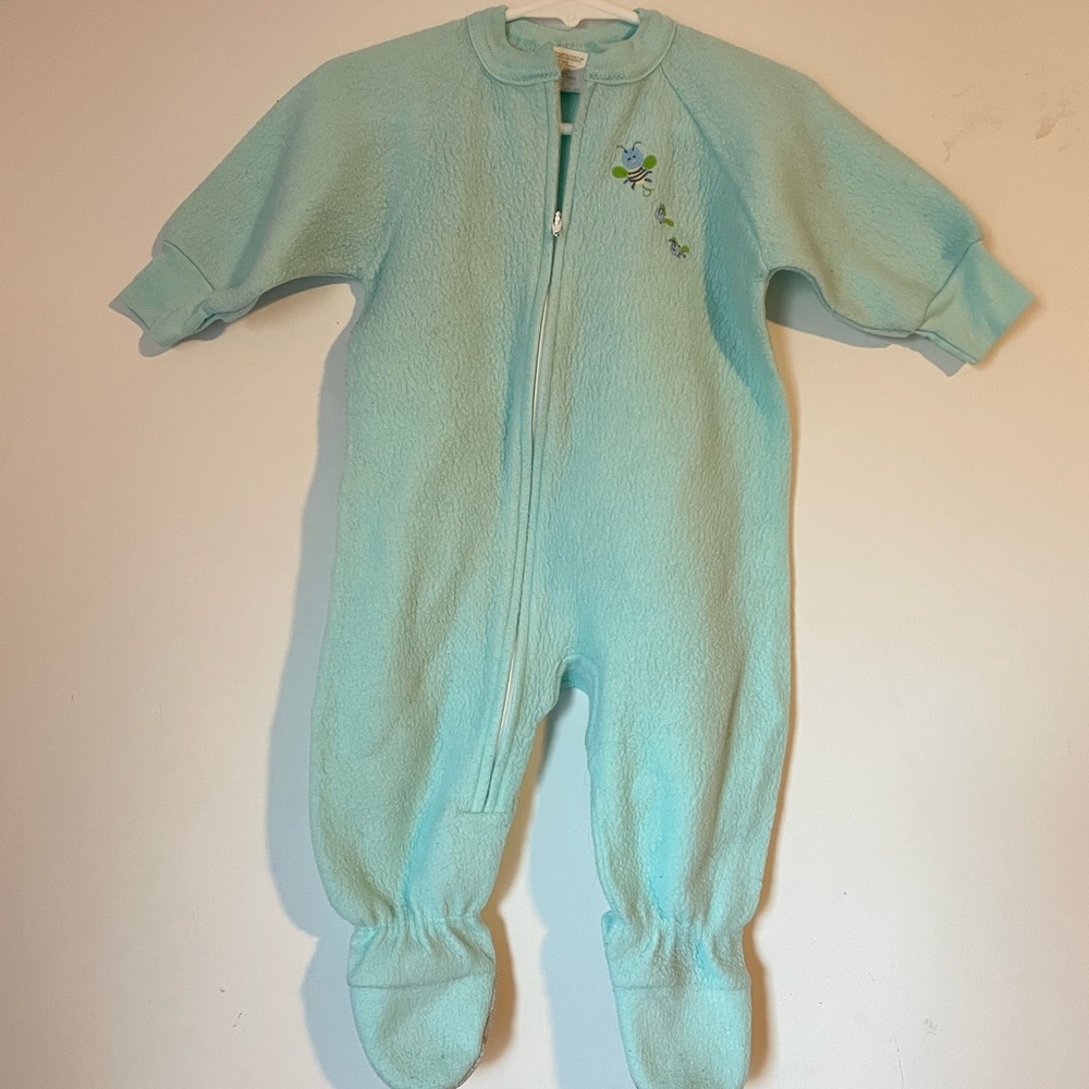 Vintage Carter's Light Blue Footed One Piece